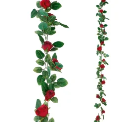 Guirlande De Roses Artificielles 180 Cm, s-DecoWoerner Online