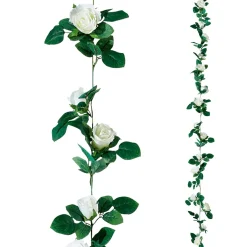 Guirlande De Roses Artificielles 180 Cm, hes-DecoWoerner Hot