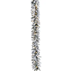 Guirlande De Sapin Floquée Avec LED IP 20, 270 Cm-DecoWoerner Online
