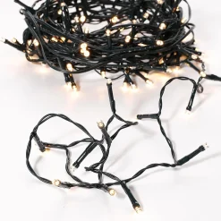 Guirlande Lumineuse Noire 9 M, 120 LED Blanc Chaud IP44-DecoWoerner