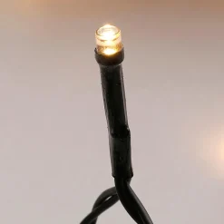 Guirlande Lumineuse Noire 9 M, 120 LED Blanc Chaud IP44-DecoWoerner