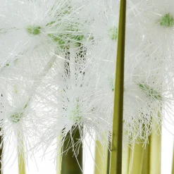 Herbe Artificielle Avec Pissenlits En Pot Noir 70 Cm-DecoWoerner Online