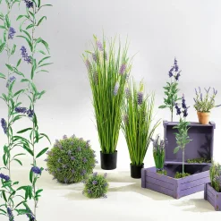 Herbe Déco Avec Lavande, Haut. 100 Cm-DecoWoerner Best