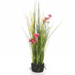 Herbe Décorative Avec Pensées 48 Cm-DecoWoerner Sale