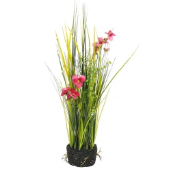 Herbe Décorative Avec Pensées 48 Cm-DecoWoerner Sale