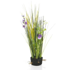 Herbe Décorative Avec Pensées 48 Cm Lilas-DecoWoerner Online