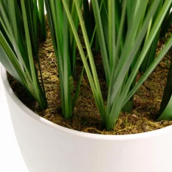 Herbe Du Tigre Décorative XXL En Pot Blanc 120 Cm-DecoWoerner Best