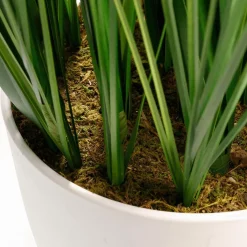 Herbe Du Tigre Décorative XXL En Pot Blanc 150 Cm-DecoWoerner Clearance