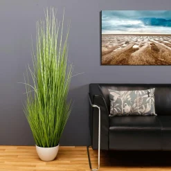 Herbe Du Tigre Décorative XXL En Pot Blanc 150 Cm-DecoWoerner Clearance