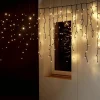 Icicle-Light Guirlande Lumineuse 300cmB 60/80/100cmL IP44 Blanc Chaud-DecoWoerner Outlet