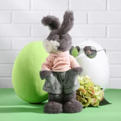 Lapin De Pâques Décoratif En Peluche 40 Cm De Haut,-DecoWoerner Sale