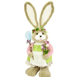 Lapin De Pâques En Peluche Avec Fleurs 92 Cm-DecoWoerner Hot