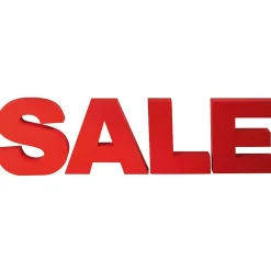 Lettres 3D SALE En Polystyrène, Haut. 40 Cm-DecoWoerner Discount