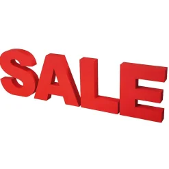Lettres 3D SALE En Polystyrène, Haut. 40 Cm-DecoWoerner Discount