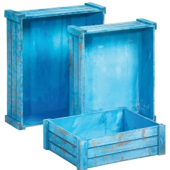 Lot De Caisses En Bois, Clair-DecoWoerner Online