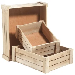 Lot De Caisses En Bois, Nature-DecoWoerner Sale