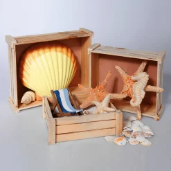 Lot De Caisses En Bois, Nature-DecoWoerner Sale