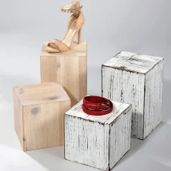 Lot De Mini-colonnes En Bois Nature-DecoWoerner Online