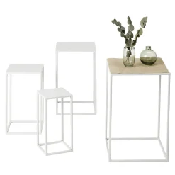 Lot De Tables En Métal hes 4 Pces-DecoWoerner