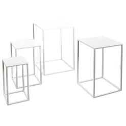 Lot De Tables En Métal hes 4 Pces-DecoWoerner