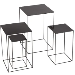 Lot De Tables En Métal es 4 Pces-DecoWoerner Sale