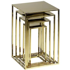 Lot De Tables En Métal 4 Pces-DecoWoerner New