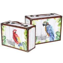 Lot De Valises Déco Paradis 2 Pces-DecoWoerner Discount