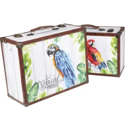 Lot De Valises Déco Paradis 2 Pces-DecoWoerner Discount