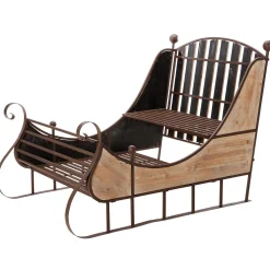 Luge Décorative Rustique Vintage 166 X 109 X 111 Cm En Bois Et Métal-DecoWoerner Sale