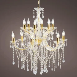Lustre Décatif En Verre 78 Cm-DecoWoerner Outlet