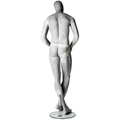 Mannequin Homme SCULPTURE Jambe Croisée Aspect Béton-DecoWoerner Hot