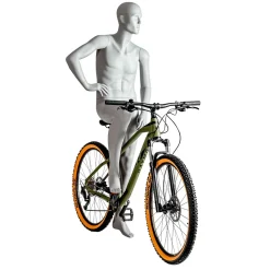 Mannequin Sport Homme Cycliste, Randonneur - Jambe Droite Levée & Bras Droit Plié-DecoWoerner New