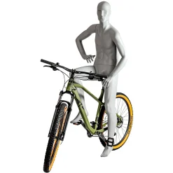 Mannequin Sport Homme Cycliste, Randonneur - Jambe Droite Levée & Bras Droit Plié-DecoWoerner New