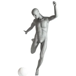 Mannequin Sport Homme Footballeur - Jambe Droite Levée-DecoWoerner Clearance