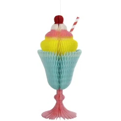 Milkshake En Papier Nid D'abeille 40 Cm, Difficilement Inflammable B1-DecoWoerner Discount