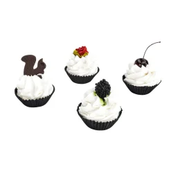 Mini Cupcakes Et Blanc Nourriture Factice 4 Pièces-DecoWoerner Outlet