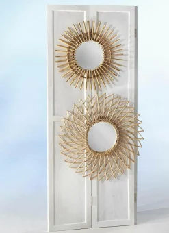 Miroir "Rotin" Ø 55 Cm-DecoWoerner Outlet