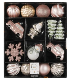 Mélange De Boules De Noël Boîte De 30 Pces Ø 6 Cm-DecoWoerner