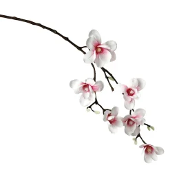 Noble Branche De Magnolia Artificielle, Rose, 100 Cm-DecoWoerner New