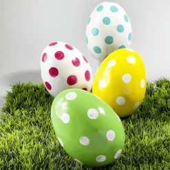 Oeuf De Pâques Déco à Pois 18 Cm-DecoWoerner