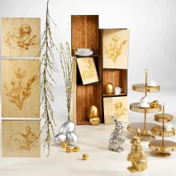 Oeuf De Pâques Déco Métallisé 26 Cm-DecoWoerner