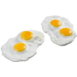 Oeufs Au Plat Duo Aliment Factice, 2 Pces-DecoWoerner New