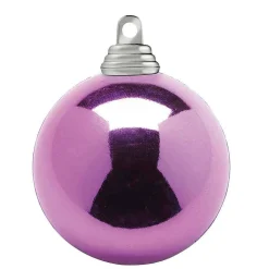 Orchidée, Boules De Noël Brillantes En Plastique Difficilement Inflammable, 6 Cm Ø - 24 Pièces-DecoWoerner Online