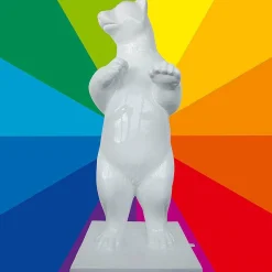 Ours Blanc Déco Couleur Au Choix, Haut. 200 Cm-DecoWoerner Clearance