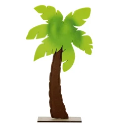 Palmier Décoratif En Feutre Sur Socle En Bois 53,50 Cm-DecoWoerner Sale