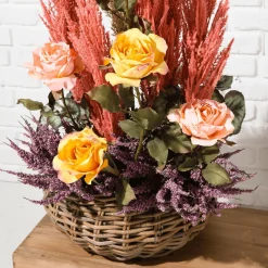 Panier à Plantes En Rotin-DecoWoerner