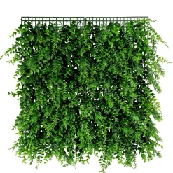 Panneau D'eucalyptus-fougère Artificiel De Qualité Supérieure, 50 X 50 Cm-DecoWoerner Hot