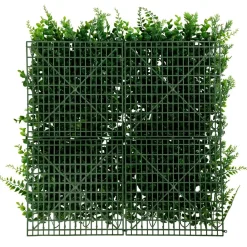 Panneau D'eucalyptus-fougère Artificiel De Qualité Supérieure, 50 X 50 Cm-DecoWoerner Hot