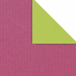 Papier Cadeau Bicolore 70 Cm, 100 M, Rose Citron-DecoWoerner New