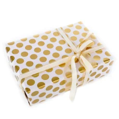 Papier Cadeau Blanc Durable à Pois Dés - Rouleau De Papier Cadeau 50 M De-DecoWoerner Online
